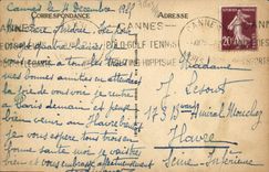 VINTAGE POSTCARD Cannes Seen from Of the Villas Of California