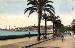 CPA Cannes La Croisette Et Le Mont Chevalier
