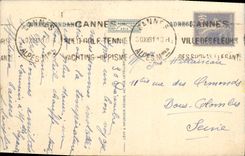 VINTAGE POSTCARD Cannes View Taken of the Castle De Pezou