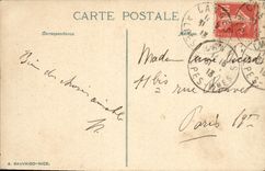 VINTAGE POSTCARD Cannes Palm trees of the Place Of the Casino