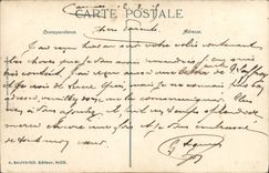 VINTAGE POSTCARD Cannes Seen On Small cross Gulls