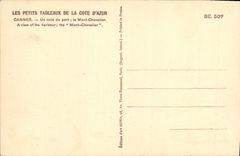 CPA Cannes Un Coin du Port le Mont Chevalier Bateaux