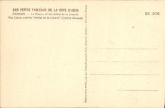 VINTAGE POSTCARD Cannes the Casino and Alleys of Freedom Child Old man