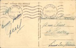 CPA Cannes Le Port et le Casino Bateaux