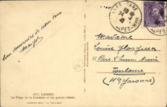 CPA Cannes La Plage de la Croisette et les grands Hotels 