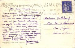 CPA Cannes Le Port et le Mont Chevalier Bateaux 