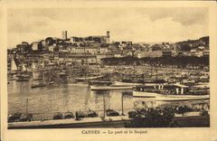 CPA Cannes Le Port et le Suquet Bateaux