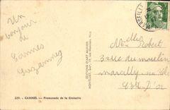 CPA Cannes Promenade de la Croisette 