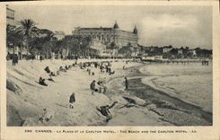 CPA Cannes La Plage et le Carlton Hotel