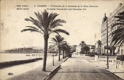 CPA Cannes Promenade de la Croisette et le Mont Chevalier 