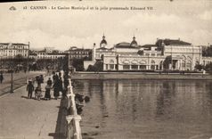 CPA Cannes Le Casino Municipal et la jolte promenade Edouard Vll