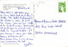 MODERN CARD Cape d' Ail the Mala Beach