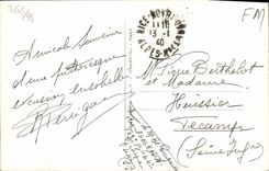 VINTAGE POSTCARD Falls of the Wolf the novuelle road and the wolf