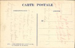 VINTAGE POSTCARD Falls of the Wolf La Chapelle of St Arnoux