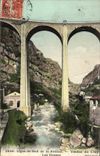 CPA Ligne du Sud de la France Viaduc du Loup Les Gorges 