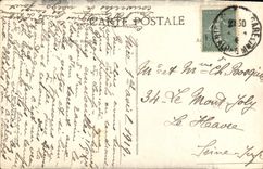 VINTAGE POSTCARD Dimension of Azure Falls of the Wolf the River