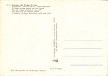 POSTAL MODERNA Gourdon la aldea vieja poste en su roca