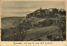 CPA Gourdon Vue sur la mer et l'Esterel