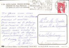 POSTAL MODERNA jardines grasos del curso y de la catedral