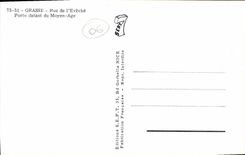 POSTAL MODERNA la calle de Grasse de Eveche lleva la datación de las Edades Medias