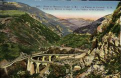 La ruta de la POSTAL de la VENDIMIA de Menton tiene Sospel el viaducto del caramelo