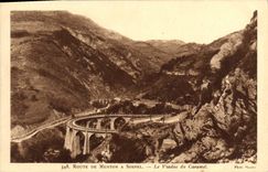 CPA Route de Menton a Sospel Le Viaduc du Caramel