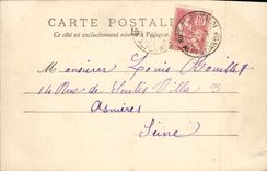 Alrededores de la POSTAL de la VENDIMIA Niza de ruinas de Chateauneuf