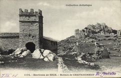 CPA Environs de Nice Ruines de Chateauneuf 