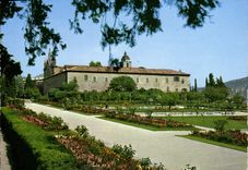 POSTAL MODERNA Niza azul de Riviera de las dimensiones los jardines y el monasterio de Cimiez