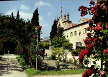 POSTAL MODERNA Niza capital del mundo del turismo el rosery en los jardines del monasterio de Cimiez