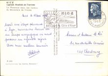 CPM Nice Capitale Mondiale du Tourisme La roseraie dans les jardins du monastere de Cimiez