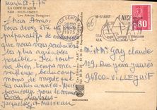 POSTAL MODERNA Niza Cimiez los romanos de la arena