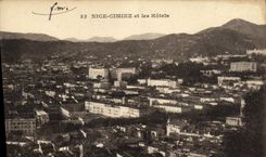 POSTAL Niza Cimiez de la VENDIMIA y hoteles