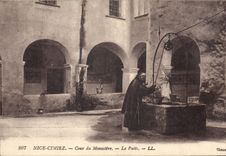Corte de Cimiez de la POSTAL de la VENDIMIA Niza del monasterio el pozo