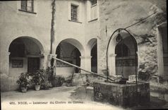 Niza interior de la POSTAL de la VENDIMIA del claustro de Cimiez