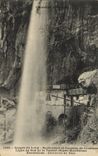 Catarata de la POSTAL de la VENDIMIA del lobo y de las cascadas de restauración de Courmes Ligne del sur de los alrededores de las excursiones de Francia de Niza