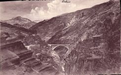 CPA La route des Alpes dans les Gorges de Daluis 