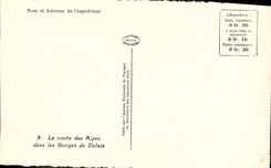 CPA La route des Alpes dans les Gorges de Daluis 