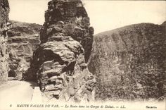 Valle de la POSTAL de la VENDIMIA alto del VAr el camino en la catarata de Daluis