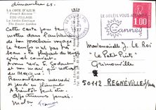 POSTAL MODERNA aldea de Eze el cacto exótico del jardín