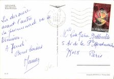 POSTAL MODERNA carril pintoresco de Eze