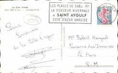 POSTAL MODERNA Eze el cabo Ferrat