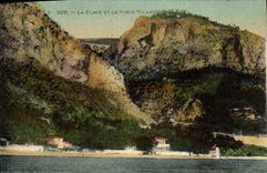 CPA Eze La Plage et le Vieux Village