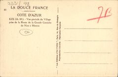 CPA Eze Vue generale du Village