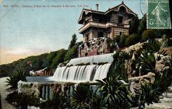 El agua de la torre de la POSTAL de la VENDIMIA Niza de Vesubie tiene Gairant