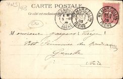 POSTAL de la VENDIMIA grasa la avenida de Victoria y el hotel grande