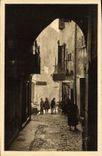 Calle grasa de la mujer mayor de la POSTAL de la VENDIMIA