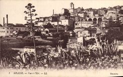 CPA Grasse Vue a l'Est