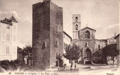 CPA Grasse L'Eglise La Tour 