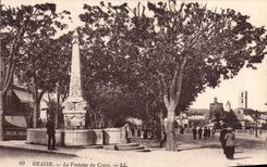 POSTAL de la VENDIMIA grasa la fuente del curso